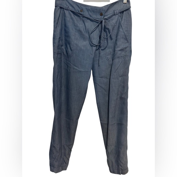 Vince jogger pants with diagonal button and tie waist size 2 - Picture 1 of 3